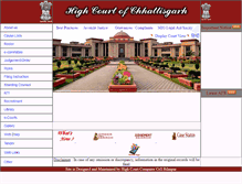 Tablet Screenshot of highcourt.cg.gov.in